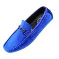 Amali Mens Slip On Driving Moccasin Velvet Smoking Loafers Royal Size 8