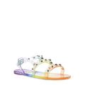 Steve Madden Jjam Rainbow Jelly Footbed Sandal (Little Girl and Big Girl)