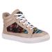 Bronx Womens Zoo Nee Leather Tribal Knit Fashion Sneakers