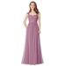 Ever-Pretty Women's Elegant Full-Length Sleeveless Sweetheart Neck Tulle Homecoming Gradual Party Dresses for Women 07304