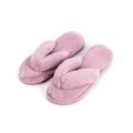 Women's Cozy Heart Soft Plush Thong Slippers with No-Slip Rubber Sole Thong Slippers for Women