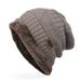 Knitted Cap - Thick Soft Warm Winter Hat - Mens Trendy Warm Oversized Chunky Soft Oversized Cable Knit Slouchy
