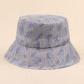 Lixada Women Bucket Hat Lace Splicing Spots Lightweight Summer Travel Beach Hat Chic Casual Cap