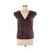 Pre-Owned Gap Women's Size L Short Sleeve Button-Down Shirt