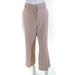 Pre-ownedTibi Womens Wide Leg Pleated Dress Pants Beige Size 8