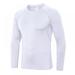 Hazel Tech Men's Quick-drying Fitness Long-sleeved Stretch Tight Sports Running Training Suit T-shirt Breathable Wicking Solid Color Top