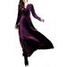 Sexy Dance Women Velvet Party Dress Wedding Bridesmaid Formal Dress Long Sleeve Ladies Elegant Pleated Dress