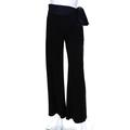 Pre-ownedGALVAN Women's Fringed Sash Trousers Black Navy Blue Size 4 11275123