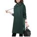 Womens Long Sleeve High Neck Dresses Ladies Winter Warm Casual Hooded Pullover Dresses