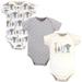 Hudson Baby Unisex Baby Cotton Bodysuits, Royal Safari, 3-6 Months