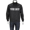 Versace Men's Medusa Logo Hooded Nylon Jacket In Black