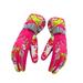 Lixada Ski Gloves 100% Waterproof Warm Snow Gloves for Men Women and Kids Rose Red Graffiti L