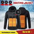 Heating Hooded Work Jacket Riding Skiing Snow Coats Women Winter Warm Jacket (3 Gear Intelligent Temperature Adjustment)