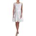 Xscape Womens Lasercut Fit & Flare Cocktail Dress