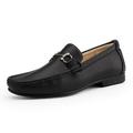 Bruno Marc Men's Comfort Moccasin Shoes Dress Loafers Slip On Casual Loafer Shoes HENRY-3 BLACK Size 10.5