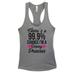 Funny Womenâ€™s Basic Tank Top "There's A 99.9% Chance I'm A Disnâ€� Yoga Shirt Small, Heather Grey