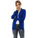 Women's Open Front Knit Long Sleeve Pockets Sweater Slim Cardigan