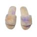 Womens House Plush Slippers Open Toe Size 5-9