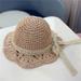 Summer Girl Straw Hat Bowknot Wide Brim Floppy Beach Sunscreen Beach Hat Brown Baby Girl