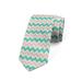 Chevron Necktie, Zigzag Stripes Pattern, Dress Tie, 3.7", Turquoise Pink and Ivory, by Ambesonne