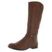 Style & Co. Womens Kindell Faux Leather Round Toe Riding Boots