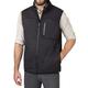 The American Outdoorsman Water Repellent Bonded Fleece Full Zip Vests For Men (XXL, Black)