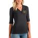 World of Warcraft Antigua Women's Accolade V-Neck 3/4-Sleeve Top - Charcoal