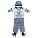 Infant Boys Precious Moments Baby Outfit Bodysuit Pants Hat Booties Mittens 0-3m