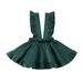 Puloru Toddler Kid Baby Girl Clothes Ruffle Strap Skirt Suspender Dress Summer Casual Mini Skirt