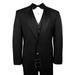 Neil Allyn 7-Piece Formal Tuxedo with Flat Front Pants, Shirt, Black Vest, Bow-Tie & Cuff Links. Prom, Wedding, Cruise