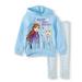 Disney Frozen 2 Anna & Elsa Toddler Girl Fleece Hoodie & Printed Leggings, 2pc Outfit Set