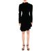 CQ by CQ Womens Velvet Puff Sleeve Bodycon Dress