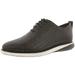 Cole Haan Men's Grand Evolution Woven Black / Ivory Ankle-High Leather Sneaker - 11M