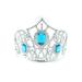 Cutie Collection Girls Princess Tiara Holiday Crown, Blue, Size: One Size