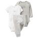 Carters Infant Boys White Sheep Bodysuit I Love Mommy 3-Piece Outfit Set NB