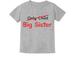 Tstars Girls Big Sister Shirt Best Sister Only Child to Big Sister Cute B Day Gifts for Sister Sis Big Sister Outfit T-Shirt for Daughter Lovely Shirts for Girls Toddler Infant Kids T-Shirt