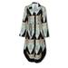 luethbiezx Women V neck Long Sleeve Dress Wave Print Long Shirt Casual Long Dresses