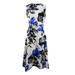 Calvin Klein Women's Big Floral Printed Midi Dress