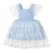 Promotion Clearance Baby Girls Cotton Ruffled Lace Sleeveless Dress Infant Princess Wedding Dress Embroidered Special Occasion Dresses