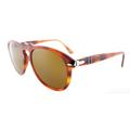 Men's PO0649-96/33-54 Brown Oval Sunglasses