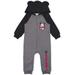Disney Baby Boy Mickey Mouse Coverall Romper Onesie with Hood and 3D Mouse Ears