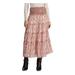 RALPH LAUREN Womens Pink Floral Maxi Peasant Skirt Size 14