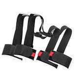 LAWOHO 2 Pack - Shoulder Ski Carrier Straps Sling with Cushioned Holder Adjustable Ski Shoulder Lash Handle Straps Snowboard Boot Carrier Strap