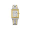 Jaeger-LeCoultre Reverso Steel 18K Gold Silver Dial Quartz Mens Watch 250.5.08 Pre-Owned