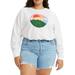 Levi's Women's Plus Size Vintage Raglan Crewneck Sweatshirt