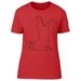 Line Drawing Cat Yoga Pose Tee Women's -Image by Shutterstock