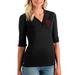 Horde World of Warcraft Antigua Women's Accolade V-Neck 3/4-Sleeve Top - Black