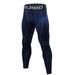 Quick Dry Trousers for Men Compression Cool Dry Sports Tights Pants Base layer Running Leggings Yoga Rashguard Men's Navy Blue L