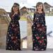 Mother and Daughter Casual Boho Floral Maxi Dress Mommy Me Matching Outfits