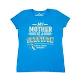 Inktastic My Mother is a Survivor Cervical Cancer Awareness Adult Women's T-Shirt Female